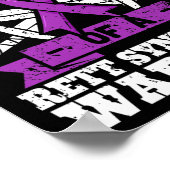 Broer van een Rett-syndroom krijger RTT-bewustzijn Poster (Hoek)