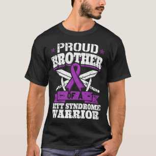 Broer van een Rett-syndroom krijger RTT-bewustzijn T-shirt