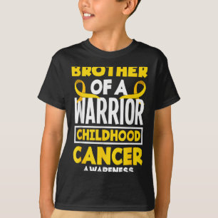 Broer van een strijder bewustzijn kinderkanker  t-shirt