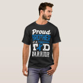 Broer van een T1d Warrior Diabetes Awareness T-shirt (Voorkant volledig)