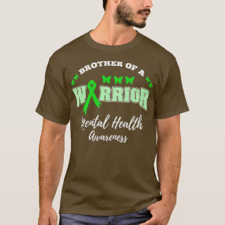 Broer van een Warrior Mental Health Awareness Prem T-shirt