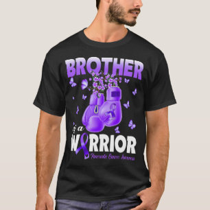 Broer van een Warrior Pancreatic Cancer Awareness  T-shirt