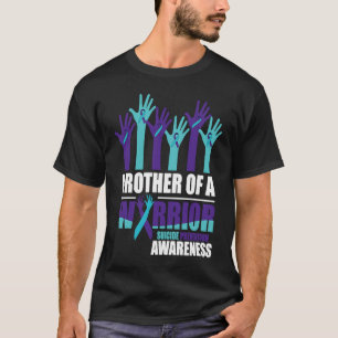 Broer van een Warrior Suicide Awareness Mental Hea T-shirt