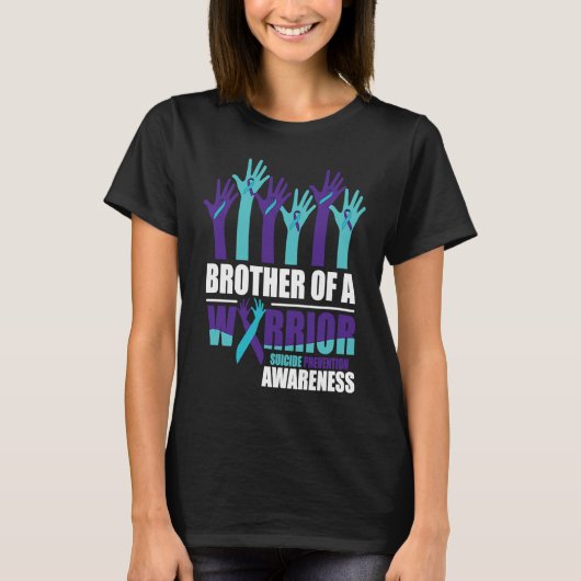 Broer van een Warrior Suicide Awareness Mental Hea T-shirt (Voorkant)
