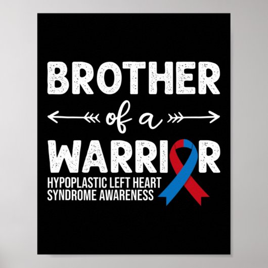 Broer van een Warrior Syndrome Awareness Poster (Voorkant)