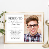 Broer van Groom in de hemel Foto Memorial Wedding Poster