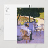 Broer van Gustave Caillebotte-Artist in zijn tuin Briefkaart (Voorkant / Achterkant)