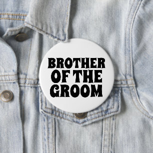 BROER VAN HET BADGE VAN DE GROOM BUTTON
