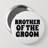 BROER VAN HET BADGE VAN DE GROOM BUTTON (Voorkant /achterkant)