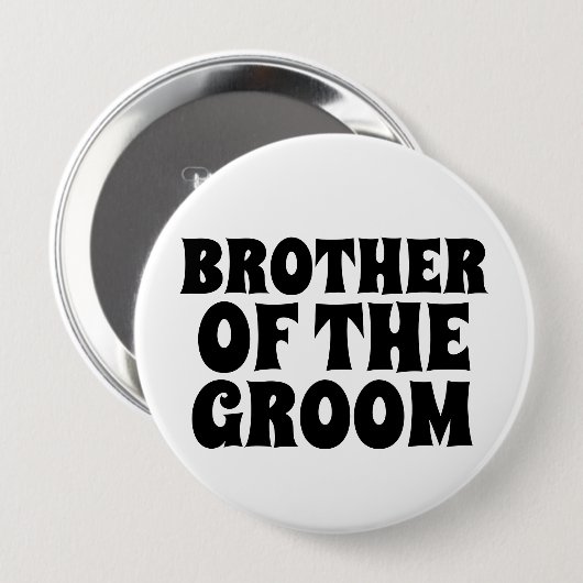 BROER VAN HET BADGE VAN DE GROOM BUTTON (Voorkant /achterkant)