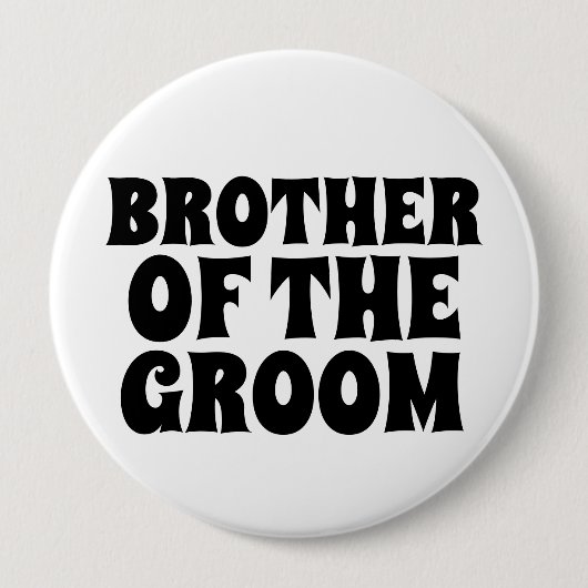 BROER VAN HET BADGE VAN DE GROOM BUTTON (Voorkant)