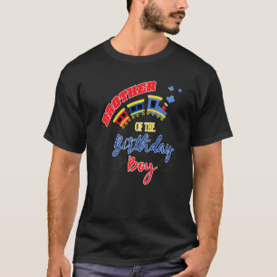 Broer van het "Birthday Boy Train Theme Matching F T-shirt