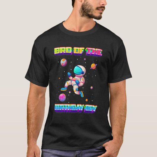 Broer van het Birthday Boy Video Game Bro Bday Pa T-shirt (Voorkant)