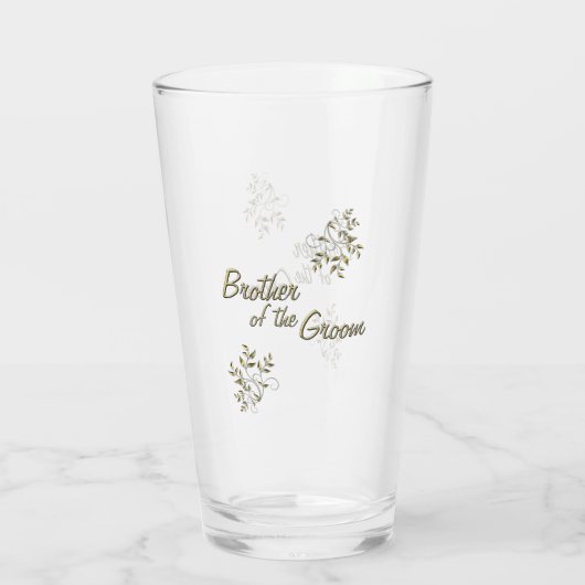 Broer van het bruidegom glas (Achterkant)