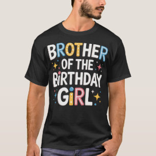 Broer Van Het Jarige Meisje Roze Familie Feest T-shirt