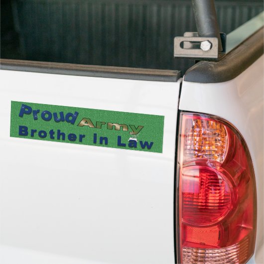 Broer van het leger van de proud in de Bumperstick Bumpersticker (Op Truck)
