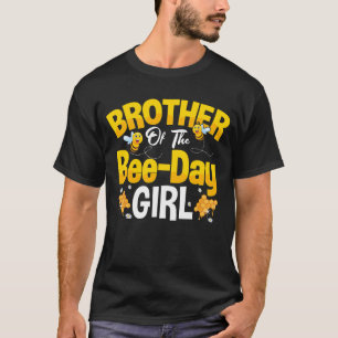 Broer van het meisje van de dag van de bijendag t-shirt