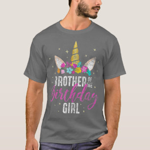 Broer van het meisje van de geboorte: Sibling Gift T-shirt