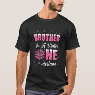 Broer van het meisje van de geboorte Winter Oneder T-shirt