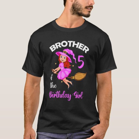 Broer van het meisje van de verjaardag dat de vade t-shirt (Voorkant)