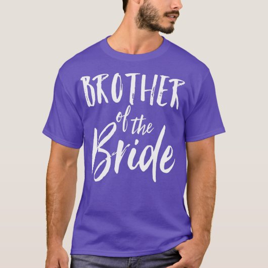 Broer van het Shirt van de bruid bruiloft T-shirt (Voorkant)