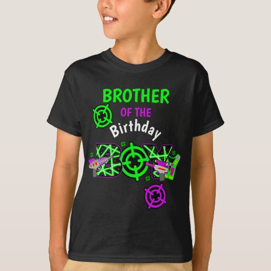 Broer van het shirt van het Birthday Boy Laser lab (Voorkant)