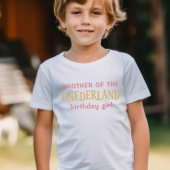 Broer van het verjaardagsmeisje Alice in Wonderlan T-shirt