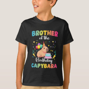 Broer van het verjaardagsmeisje Capybara Bday Part T-shirt