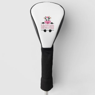 Broer van het verjaardagsmeisje Koe familiefeest _ Golfheadcover
