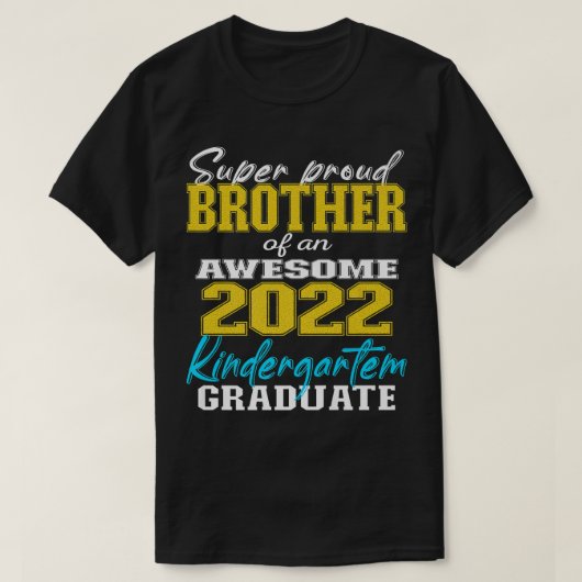 Broer van Kindergarten Afstuderen 2022 Gradua T-shirt (Design voorkant)