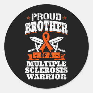 Broer van MS Awarene, strijder tegen multiple scle Ronde Sticker
