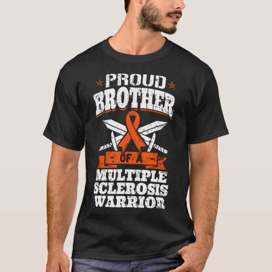 Broer van MS Awarene, strijder tegen multiple scle T-shirt (Voorkant)