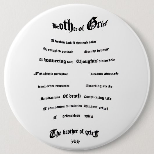 Broer van Ref Ronde Button 6,0 Cm (Voorkant)