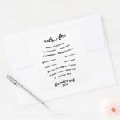 Broer van Ref Vierkante Sticker (Envelop)