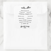 Broer van Ref Vierkante Sticker (Tas)