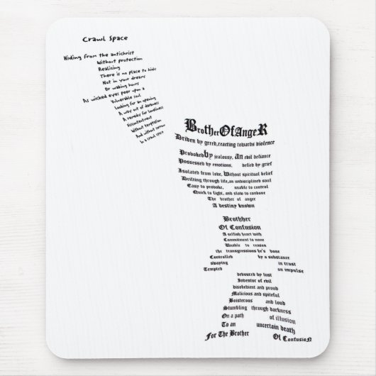 Broer van Woede en Verwardheid Muismat (Voorkant)