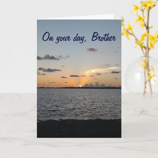 BROER VAN ZONSOPGANG TOT ZONSONDERGANG = FANTASTIS KAART (Gele Bloem)