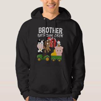 Broer Verjaardag Crew Boerderij Dieren Erf Tractor Hoodie