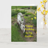 Broer Verjaardag Kaart (Gele Bloem)