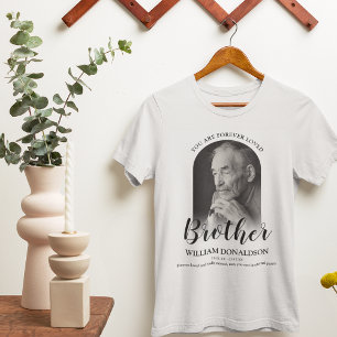 Broer voor altijd geliefd Foto-herdenkings-T-shi T-shirt