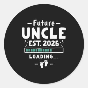 Broer wordt oom zwangerschapsaankondiging - Toekom Ronde Sticker