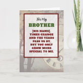 Broer wordt steeds bijzonder Verjaardag Kaart (Voorkant)