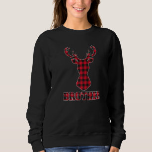 Broer Xmas Red Buffalo Pset Deer Head Matching Trui
