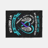 Broer: Zelfmoord: Bewustmakingspreventie Memorial Fleece Deken (Voorkant (Horizontaal))