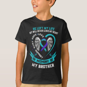 Broer: Zelfmoord: Bewustmakingspreventie Memorial T-shirt