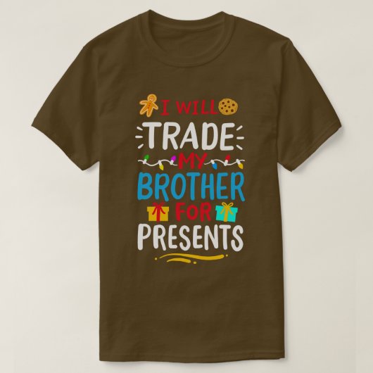 Broer Zus Christmans T-shirt (Design voorkant)