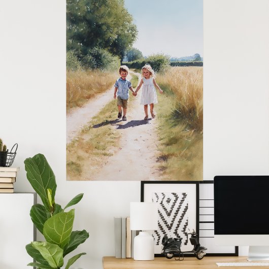 Broer & Zus Liefde Poster (Thuiskantoor)