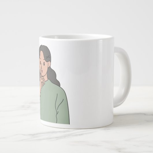 Broer & zus mokken, broers en zussen geschenken, k grote koffiekop (Voorkant rechts)