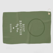 Broer Zuster Foto Beste Broer Door Par Golfhanddoek (Horizontaal)