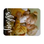 Broer zuster Foto Magneet (Horizontaal)